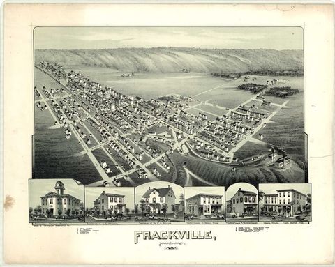 Bird's-Eye View of Frackville, 1889 (T. M. Fowler) (1889)