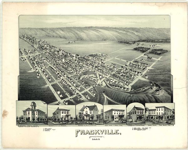 Bird's-Eye View of Frackville, 1889 (T. M. Fowler) (1889)