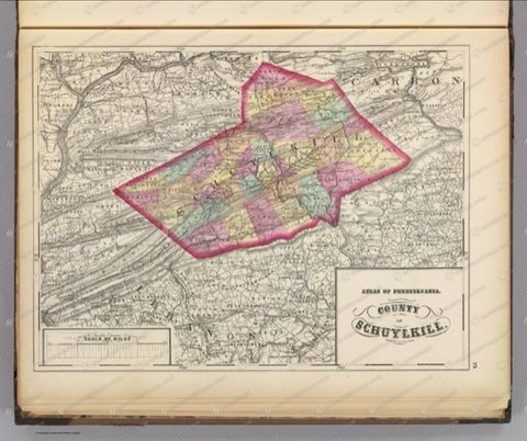 County of Schuylkill (Walling & Gray, New Topographical Atlas of PA) (1872)