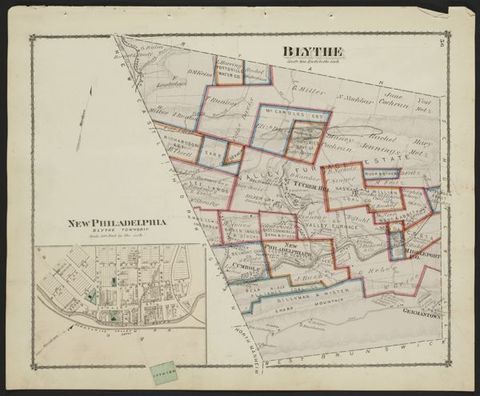 Blythe Township — 1875 Beers Atlas Plate (1875)