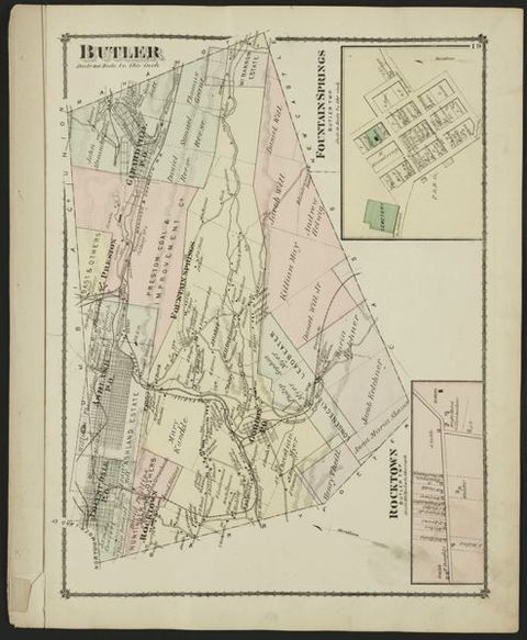 Butler Township — 1875 Beers Atlas Plate (1875)