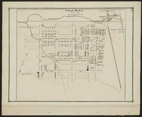 Coal Dale (Coaldale) — 1875 Beers Atlas Plate (1875)