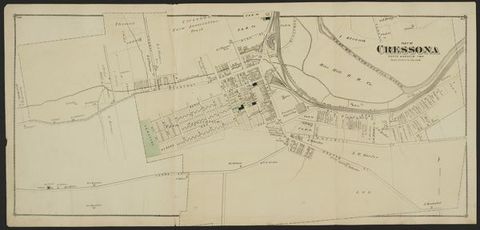 Cressona — 1875 Beers Atlas Plate (1875)