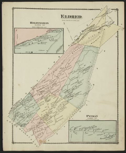 Eldred Township — 1875 Beers Atlas Plate (1875)