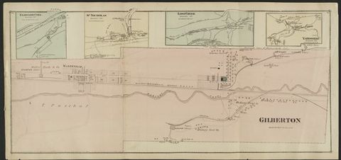 Gilberton — 1875 Beers Atlas Plate (1875)