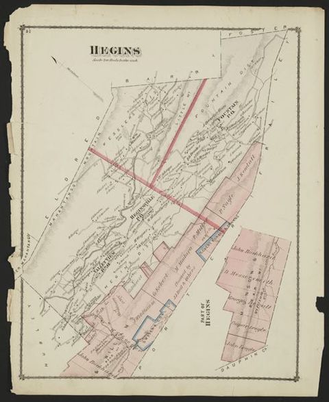 Hegins Township — 1875 Beers Atlas Plate (1875)