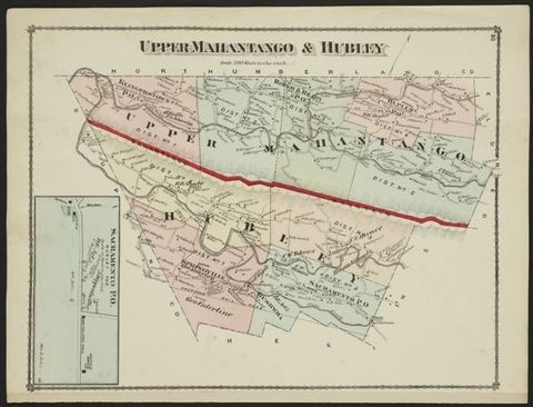 Hubley Township — 1875 Beers Atlas Plate (1875)