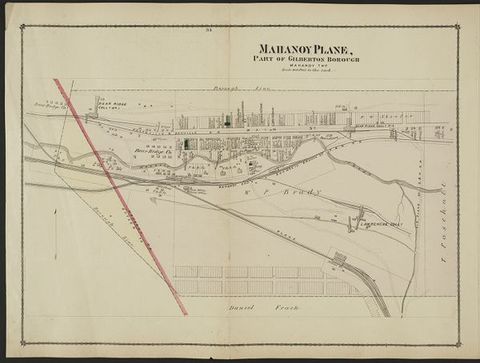 Mahanoy Plain — 1875 Beers Atlas Plate (1875)