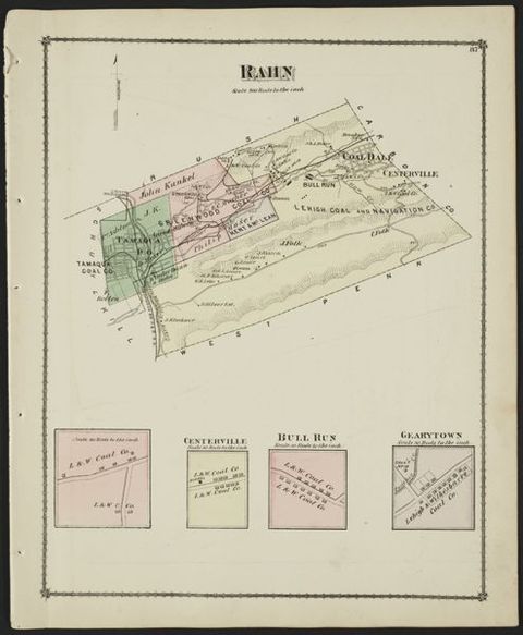 Rahn Township — 1875 Beers Atlas Plate (1875)