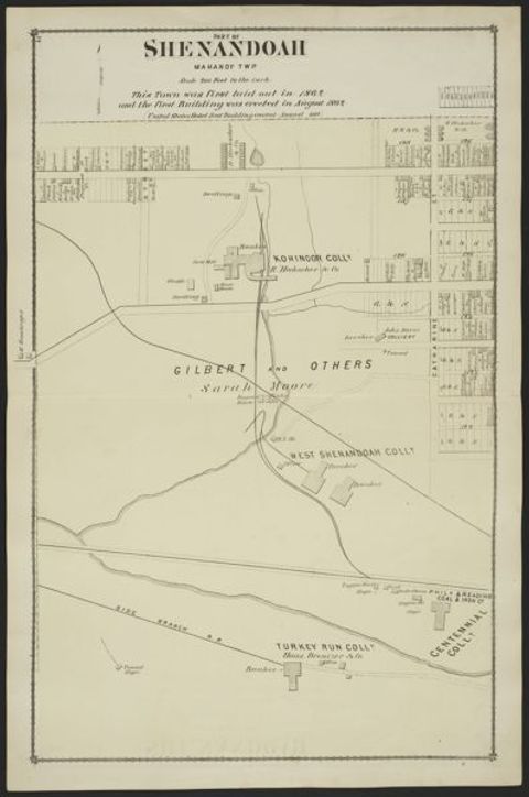 Shenandoah — 1875 Beers Atlas Plate (1875)