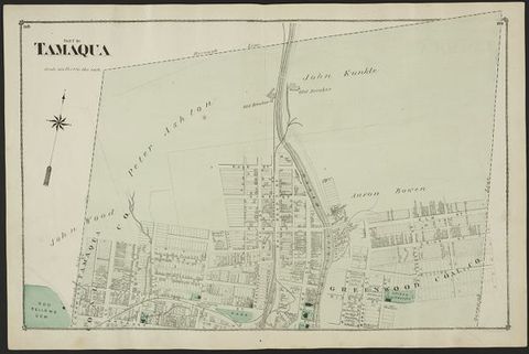 Tamaqua — 1875 Beers Atlas Plate (1875)