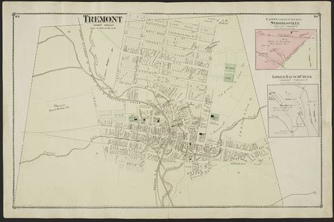 Tremont — 1875 Beers Atlas Plate (1875)
