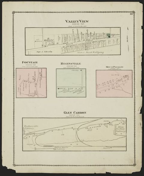 Valley View — 1875 Beers Atlas Plate (1875)