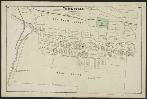 Yorkville — 1875 Beers Atlas Plate (1875)