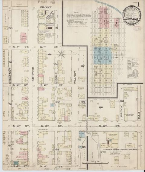 Sanborn Fire Insurance Maps — Ashland (series) (1885-1947)