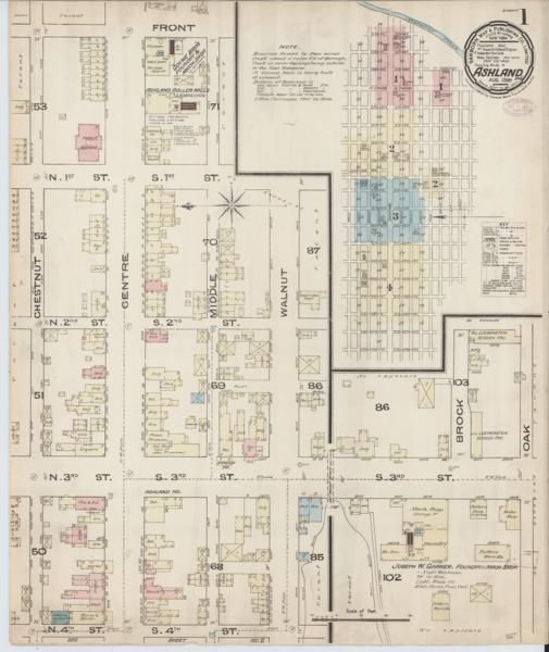 Sanborn Fire Insurance Maps — Ashland (series) (1885-1947)