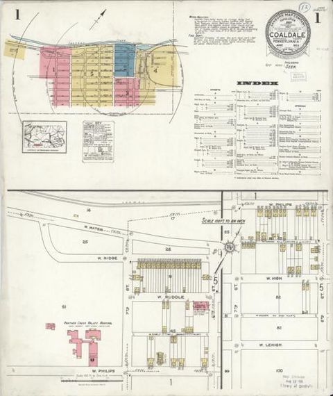 Sanborn Map — Coaldale, 1923 (1923)