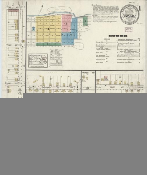 Sanborn Fire Insurance Maps — Coaldale (series) (1916-1940)