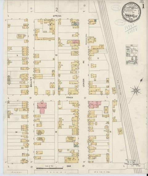 Sanborn Fire Insurance Maps — Frackville (series) (1898-1950)