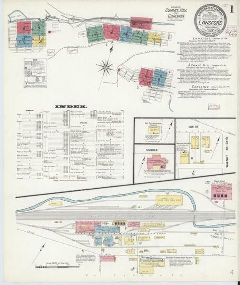 Sanborn Map — Lansford, 1908 (1908)