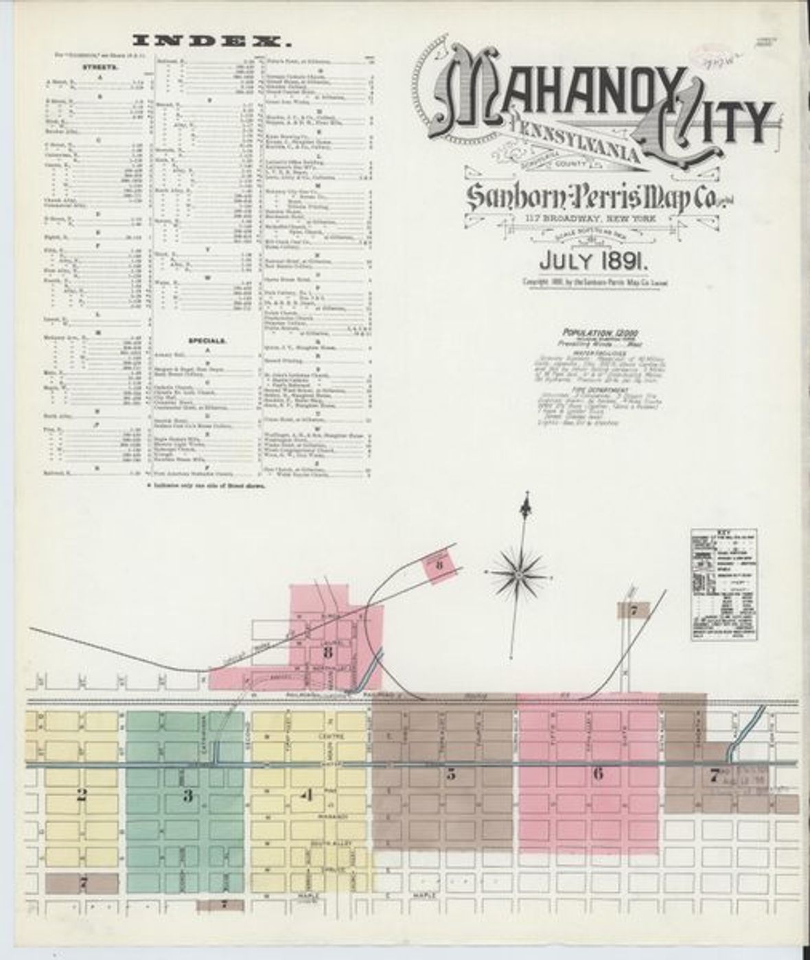 Sanborn Map — Mahanoy City, 1891 (1891)