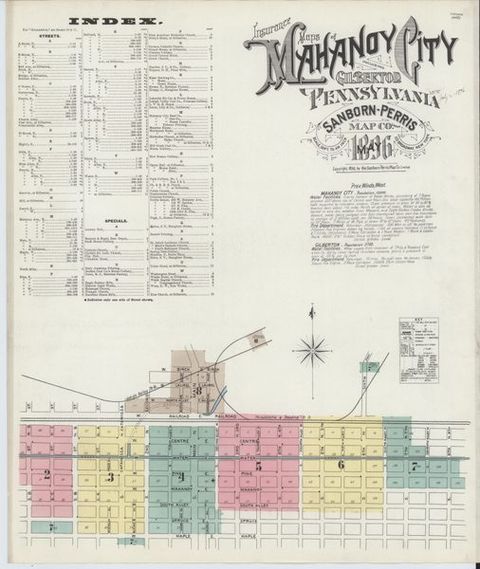 Sanborn Map — Mahanoy City, 1896 (1896)