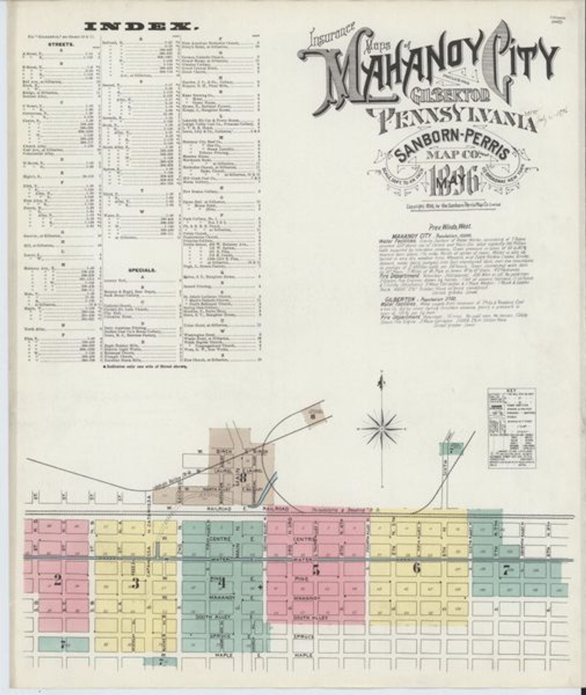 Sanborn Map — Mahanoy City, 1896 (1896)