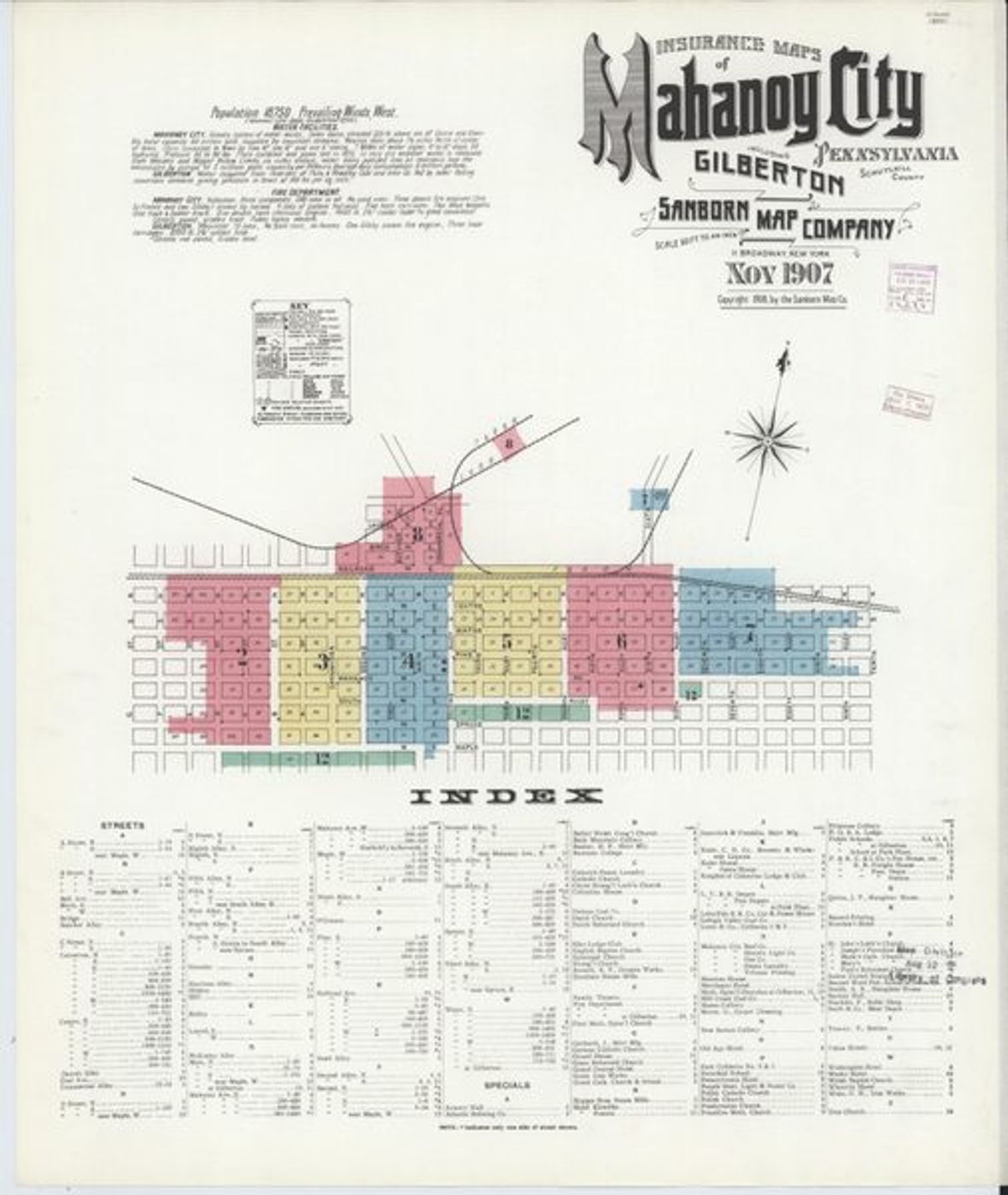 Sanborn Map — Mahanoy City, 1907 (1907)