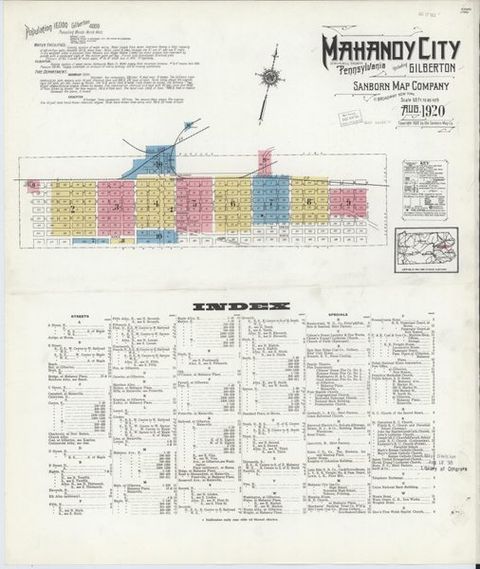 Sanborn Map — Mahanoy City, 1920 (1920)