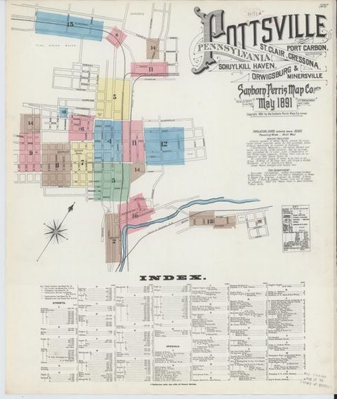 Sanborn Map — Pottsville, 1891 (1891)