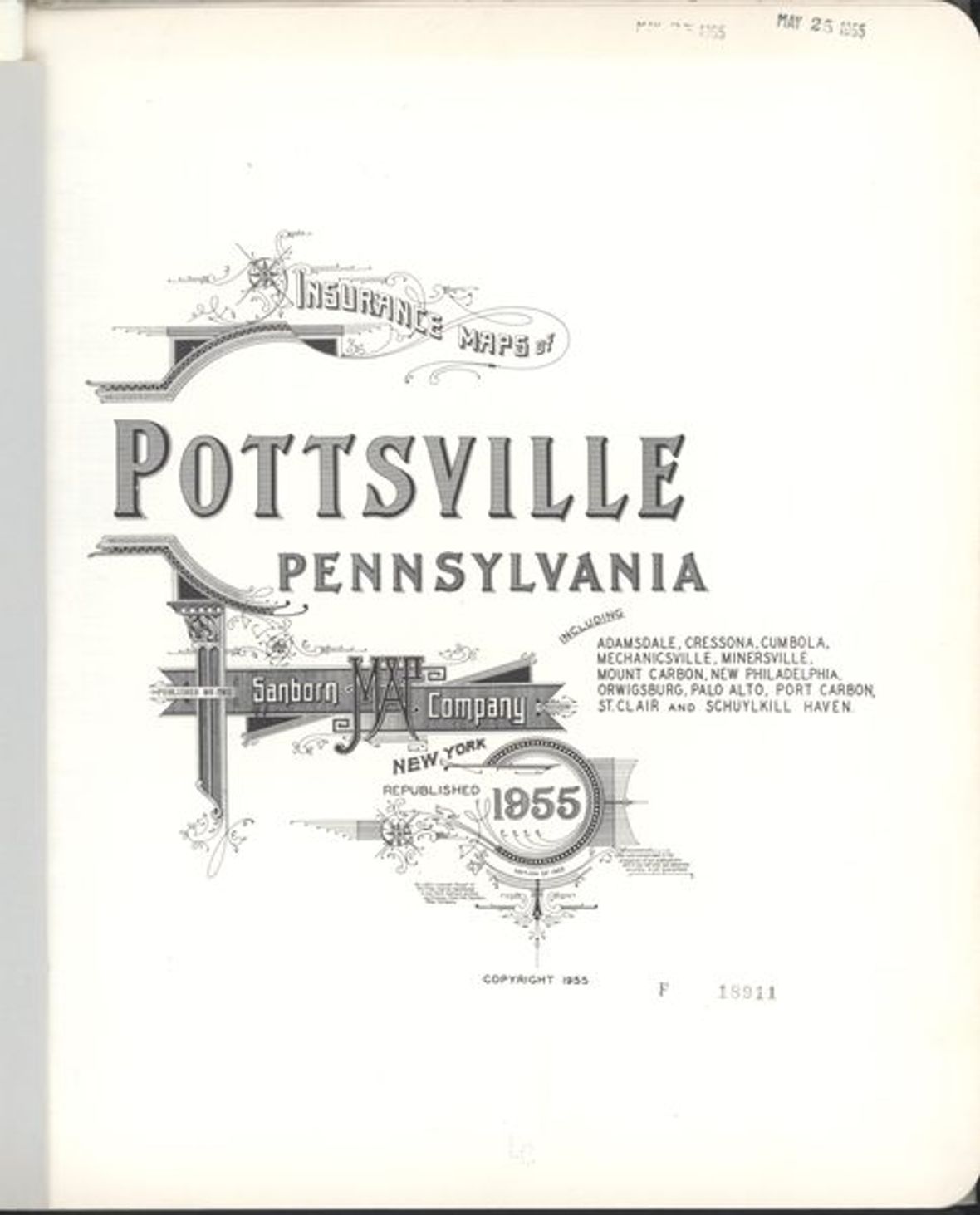 Sanborn Map — Pottsville, 1955 (1955)