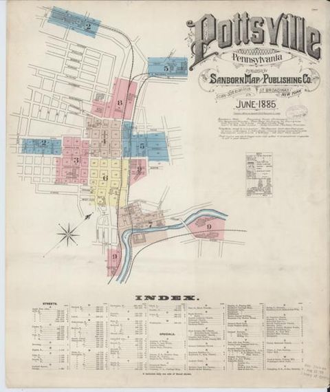 Sanborn Fire Insurance Maps — Pottsville (series) (1885-1955)