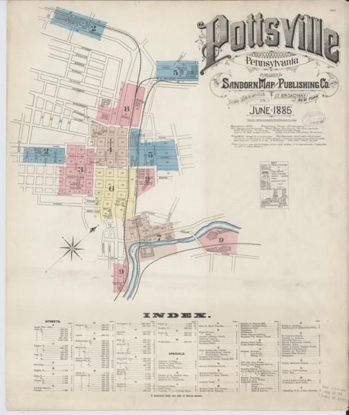 Sanborn Fire Insurance Maps — Pottsville (series) (1885-1955)