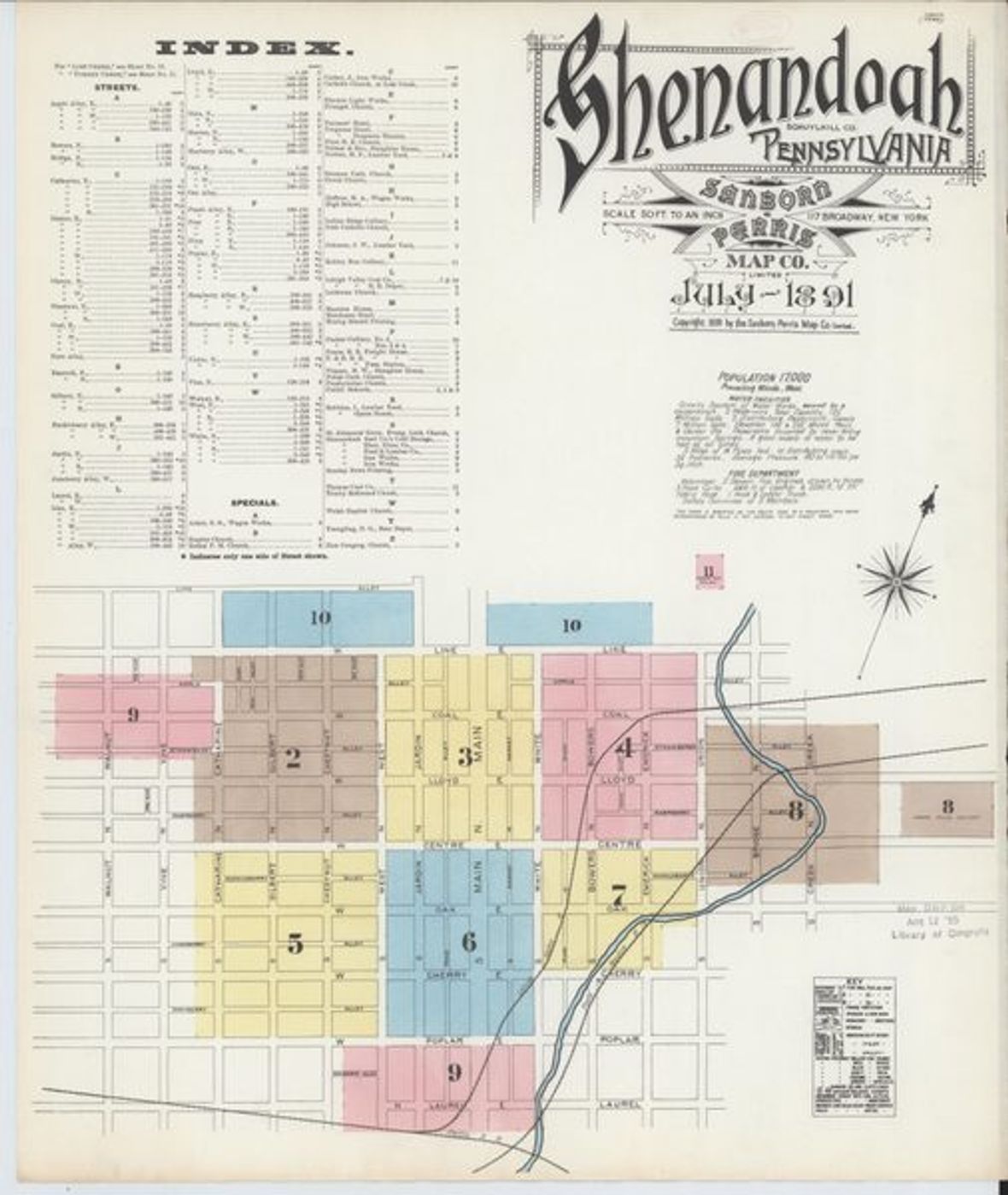 Sanborn Map — Shenandoah, 1891 (1891)