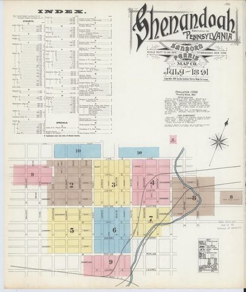 Sanborn Map — Shenandoah, 1891 (1891)