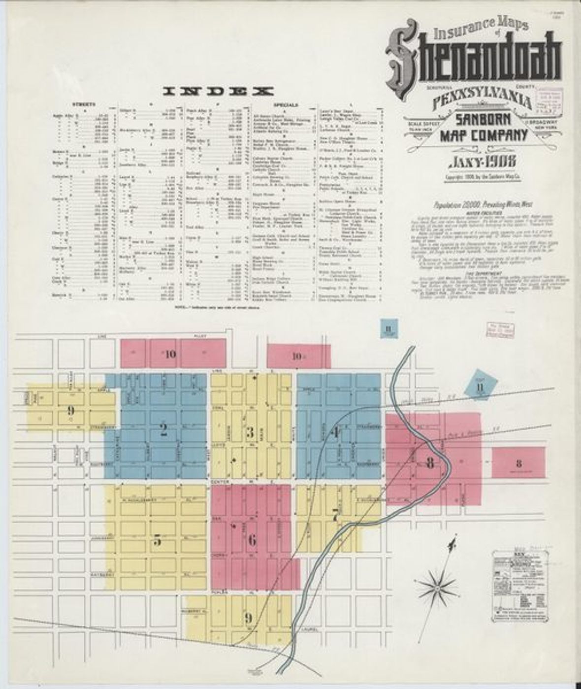 Sanborn Map — Shenandoah, 1908 (1908)