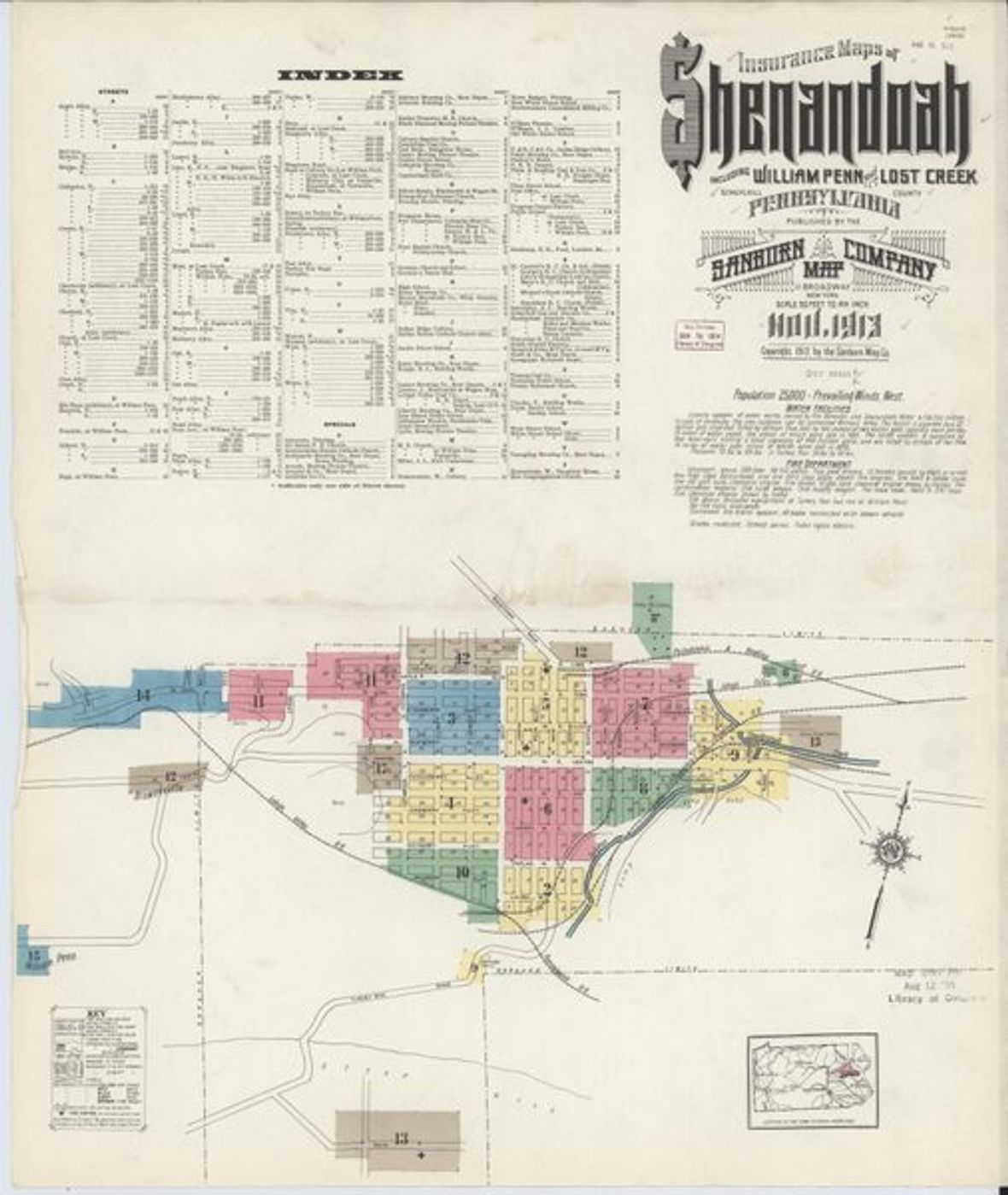 Sanborn Map — Shenandoah, 1913 (1913)