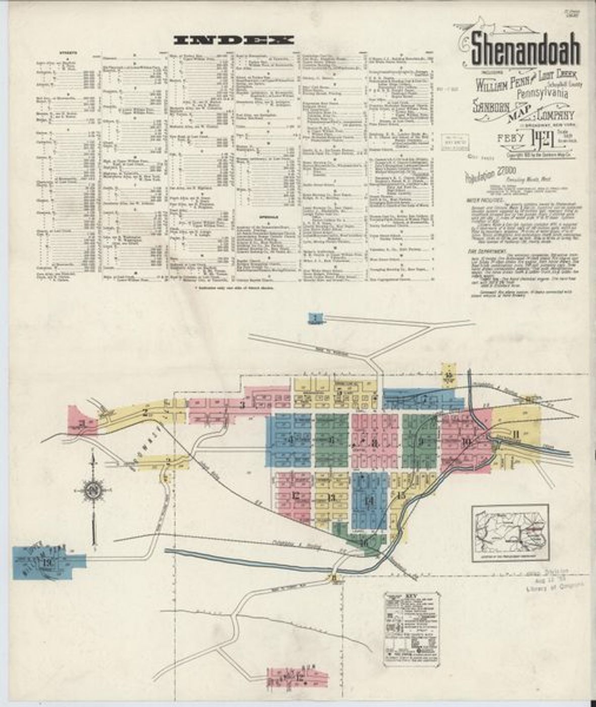 Sanborn Map — Shenandoah, 1921 (1921)