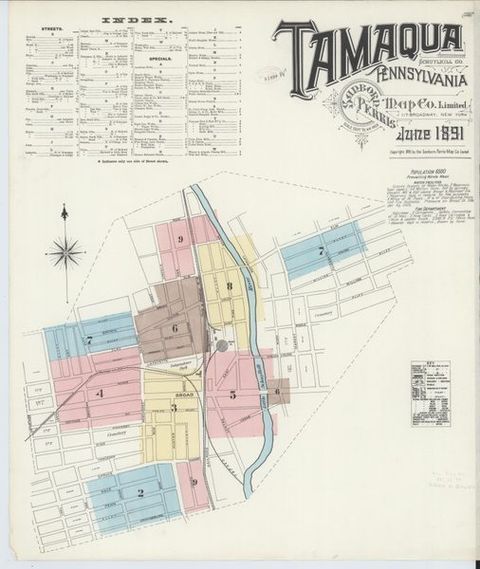 Sanborn Map — Tamaqua, 1891 (1891)