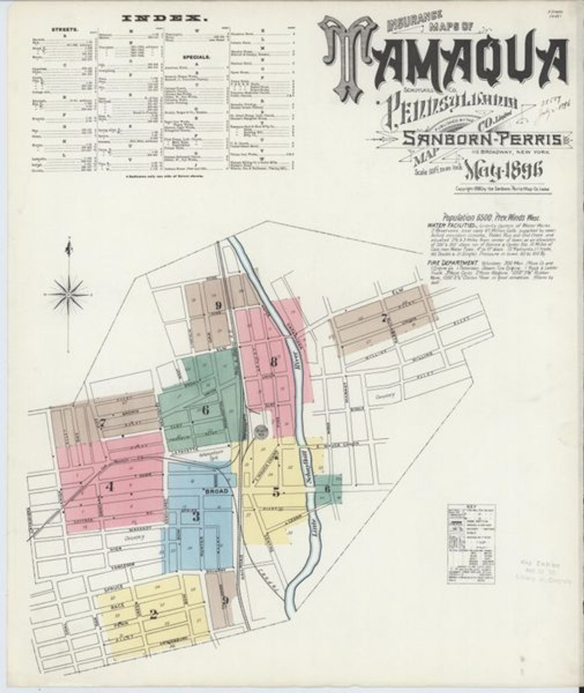Sanborn Map — Tamaqua, 1896 (1896)
