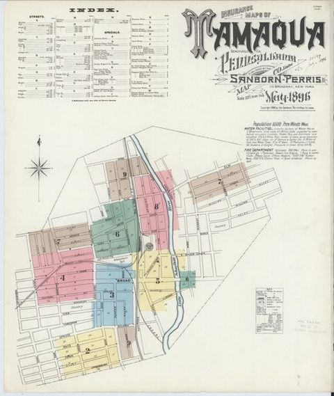 Sanborn Map — Tamaqua, 1896 (1896)