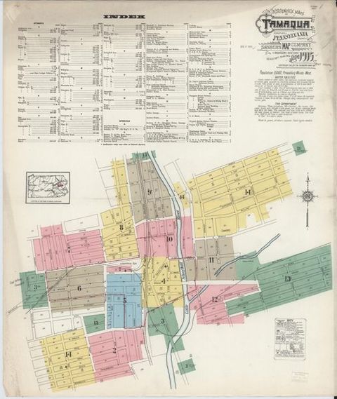 Sanborn Map — Tamaqua, 1915 (1915)