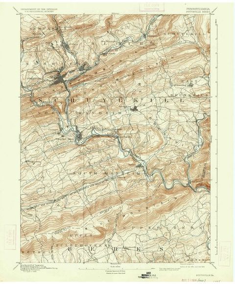 USGS Topographic Map — Pottsville Quadrangle, 1891 (1891)
